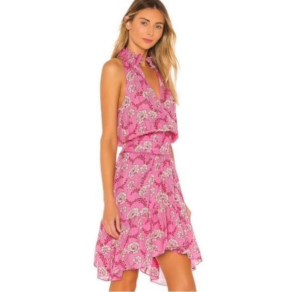 A.L.C. Dresses & Skirts - A.L.C. Cody Floral Silk Smocked Waist Dress